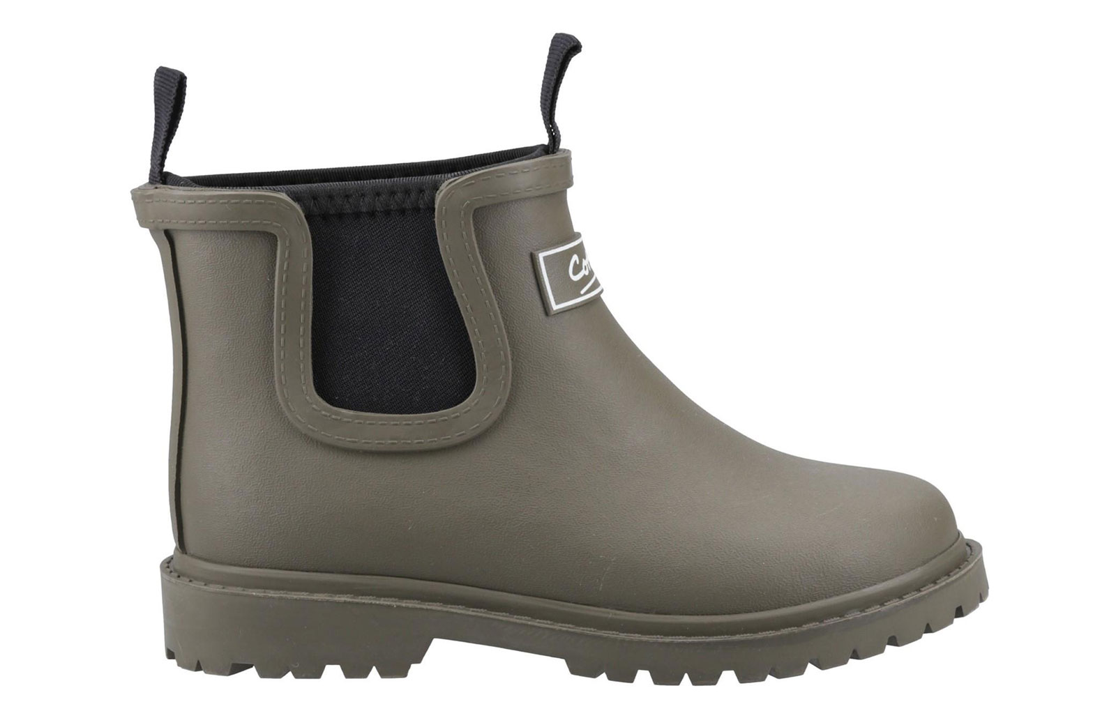 Cotswold Barton Kids Wellington Boots | Slip On Shoes  | Khaki  | UK Size 10