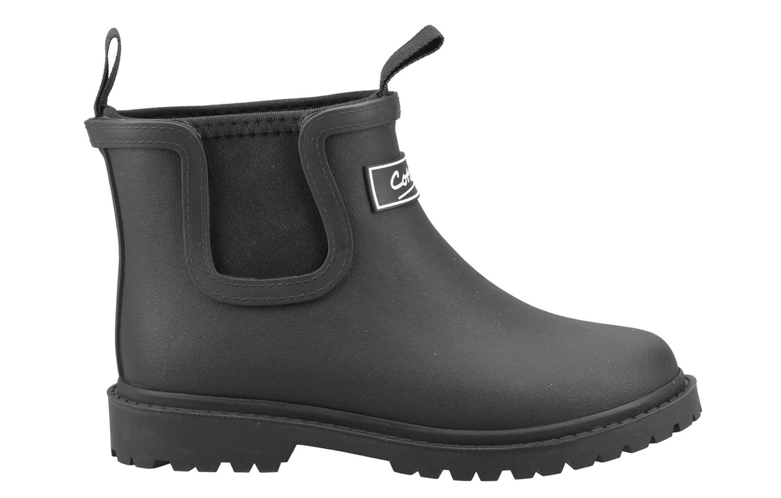 Cotswold Barton Kids Wellington Boots | Slip On Shoes  | Black  | UK Size 2