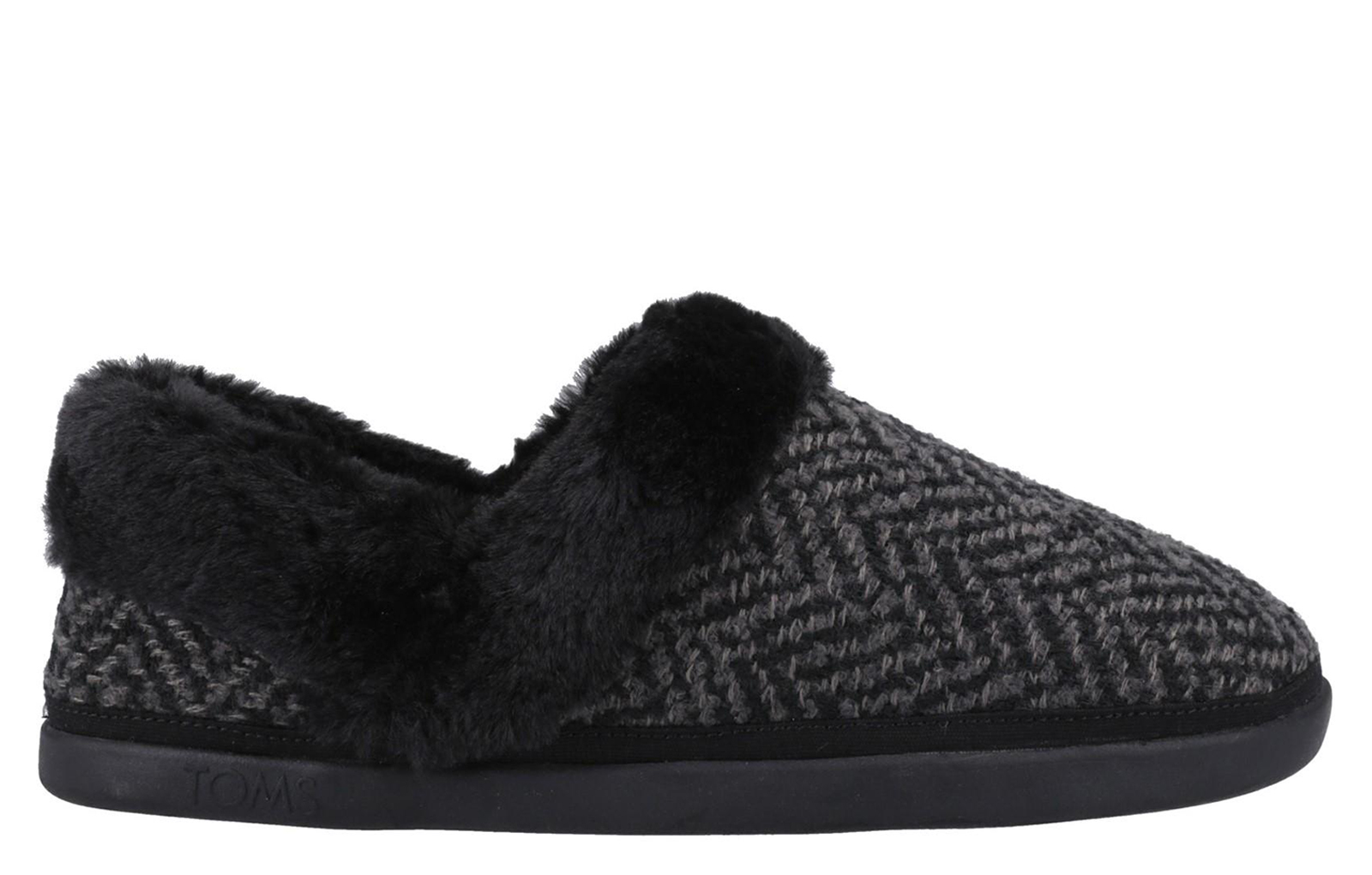 Toms Oslo Womens Slippers | Slip On Shoes  | Black  | UK Size 7