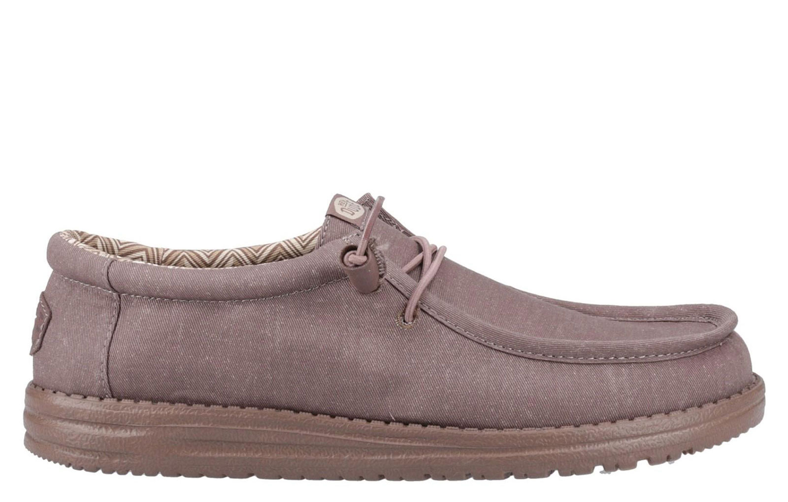 Hey Dude Wally Men's Canvas Shoes Men's Trainers, Size 12 In Deep Taupe