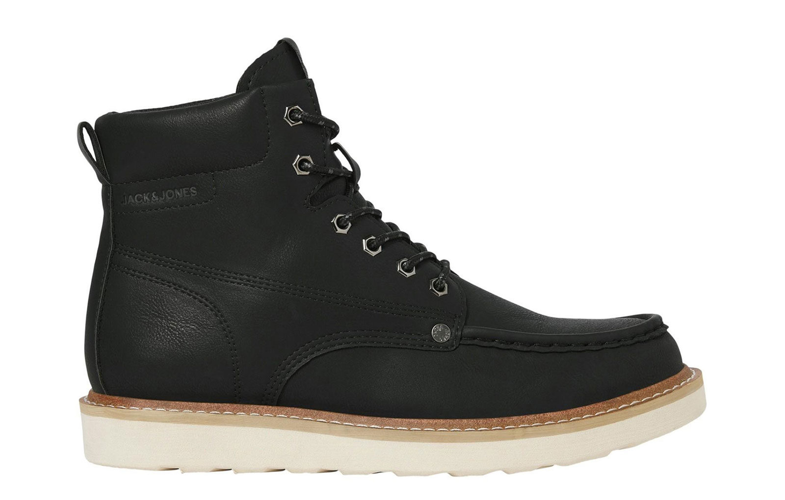 Jack & Jones Archway Men's Moc Boots | Boots  | Anthracite  | UK Size 11