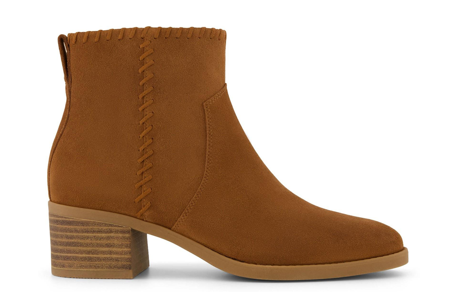 Toms Delilah Womens Heeled Boots | Slip On Shoes  | Tan  | UK Size 6