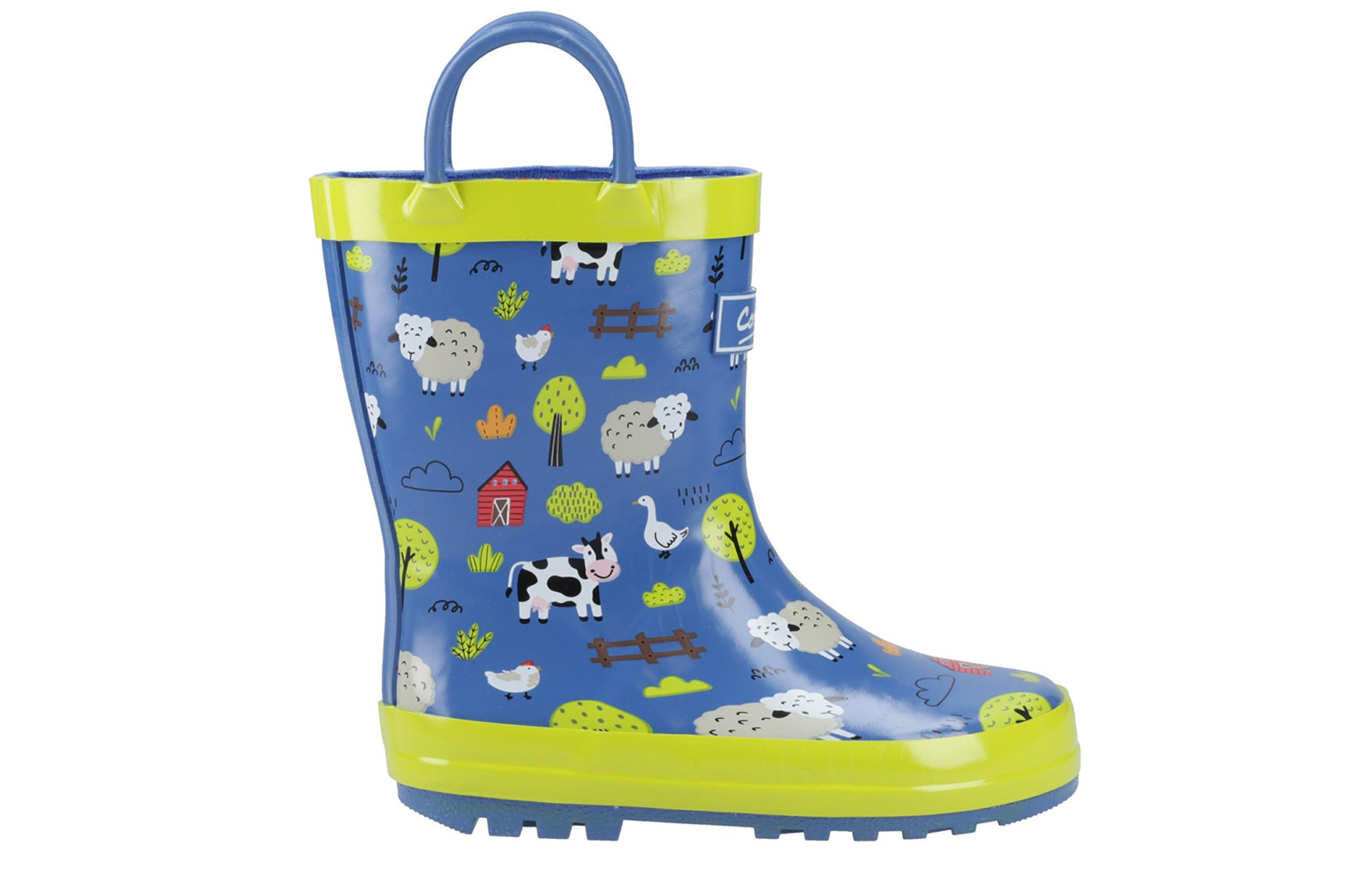 Cotswold Puddle Kids Waterproof Pull On Wellington Boots | Slip On Shoes | Farm | UK Size 10