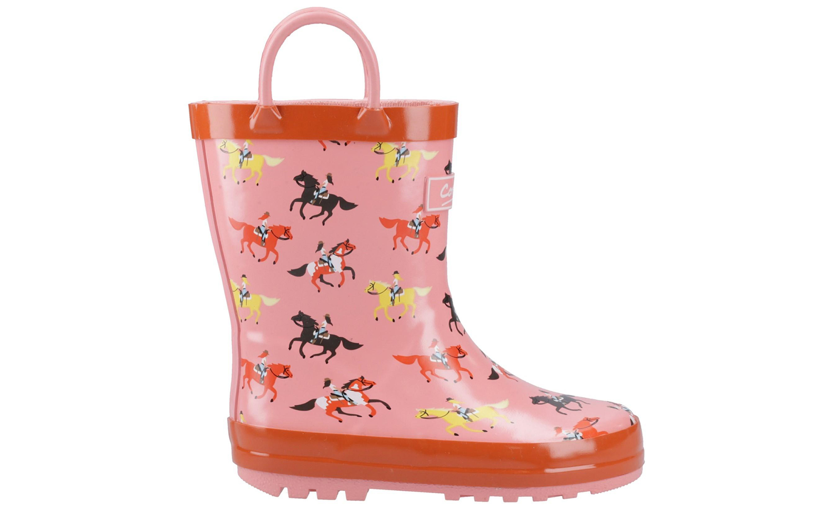 Cotswold Puddle Kids Waterproof Pull On Wellington Boots | Slip On Shoes | Horses | UK Size 10.5