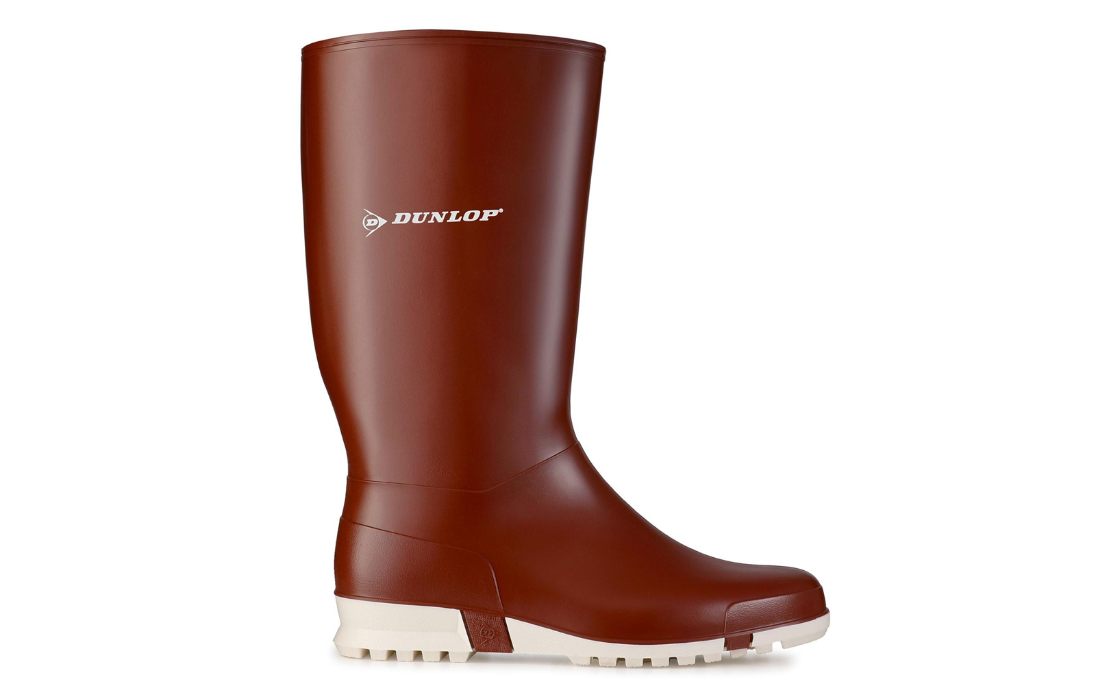 Dunlop Sport Men's Wellington Boots | Slip On Shoes  | Burgundy/White  | UK Size 6.5