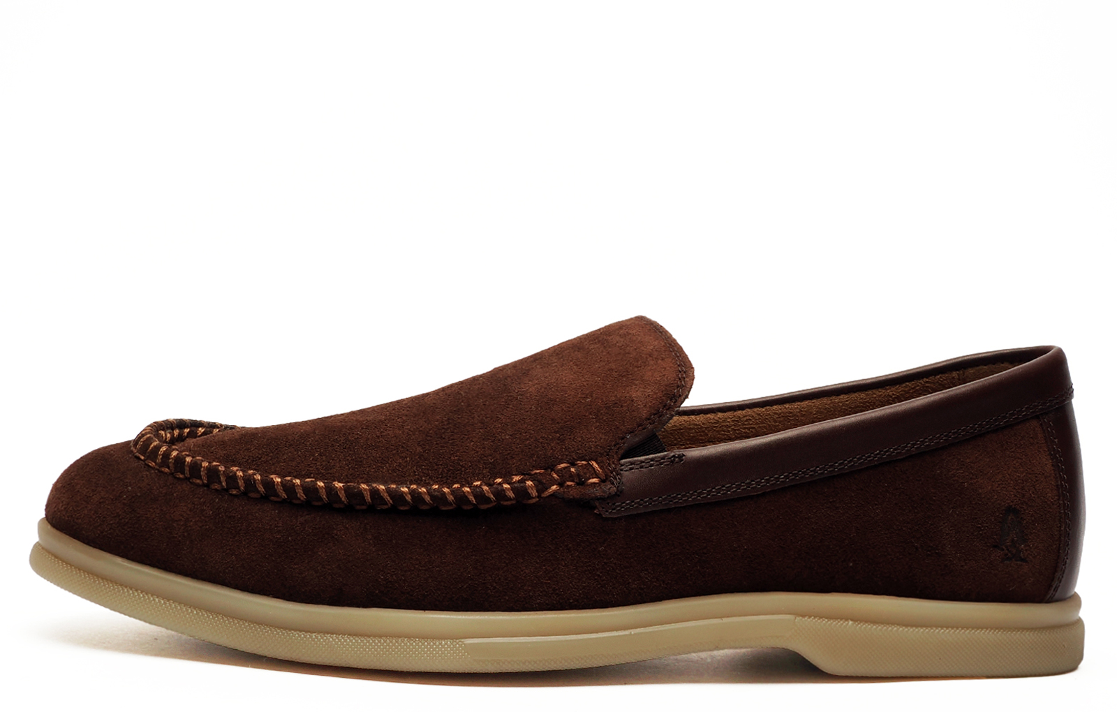 Hush Puppies Leon Men's Suede Shoes Men's | Slip On Shoes  | Brown  | UK Size 12