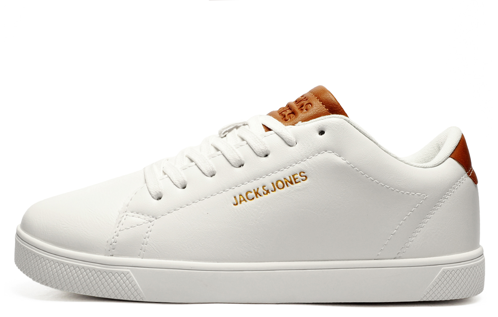 Jack & Jones Bosley Men's Trainers  Size: 8 Colour : White / Tan