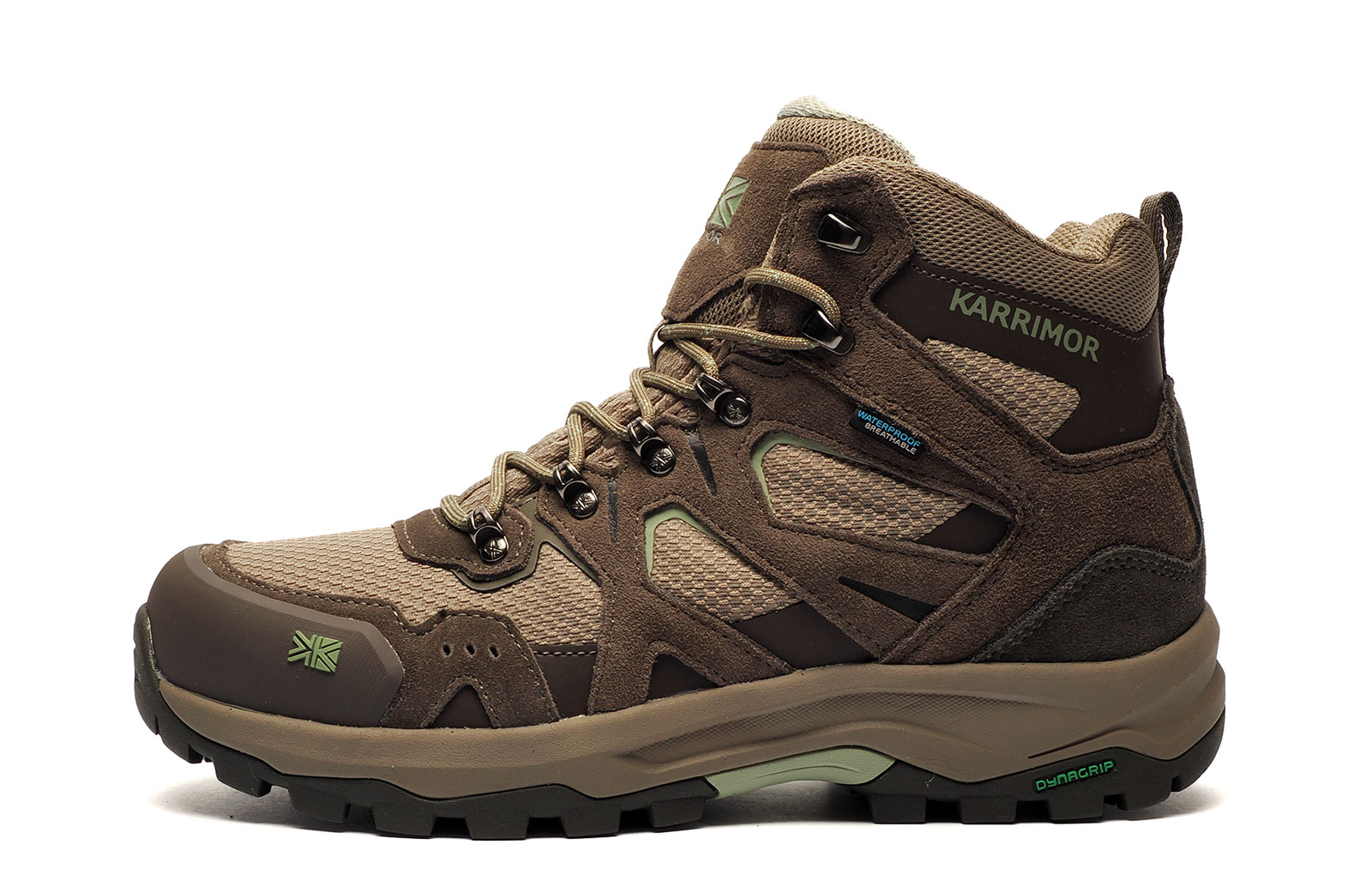 Karrimor Premium Bodmin Mid 6 Womens Waterproof Hiking Boots | Safety Boots  | Brindle  | UK Size 6