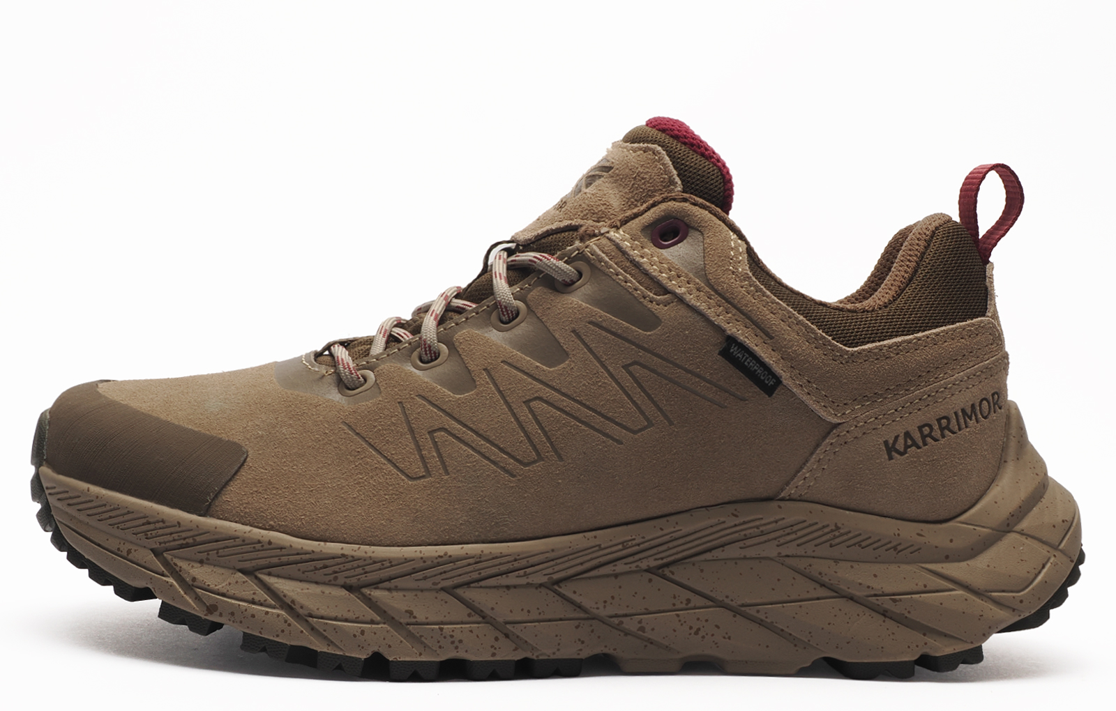 Karrimor Goshawk Womens Low Waterproof Hiking Shoes Men's | Slip On Shoes  | Taupe  | UK Size 8