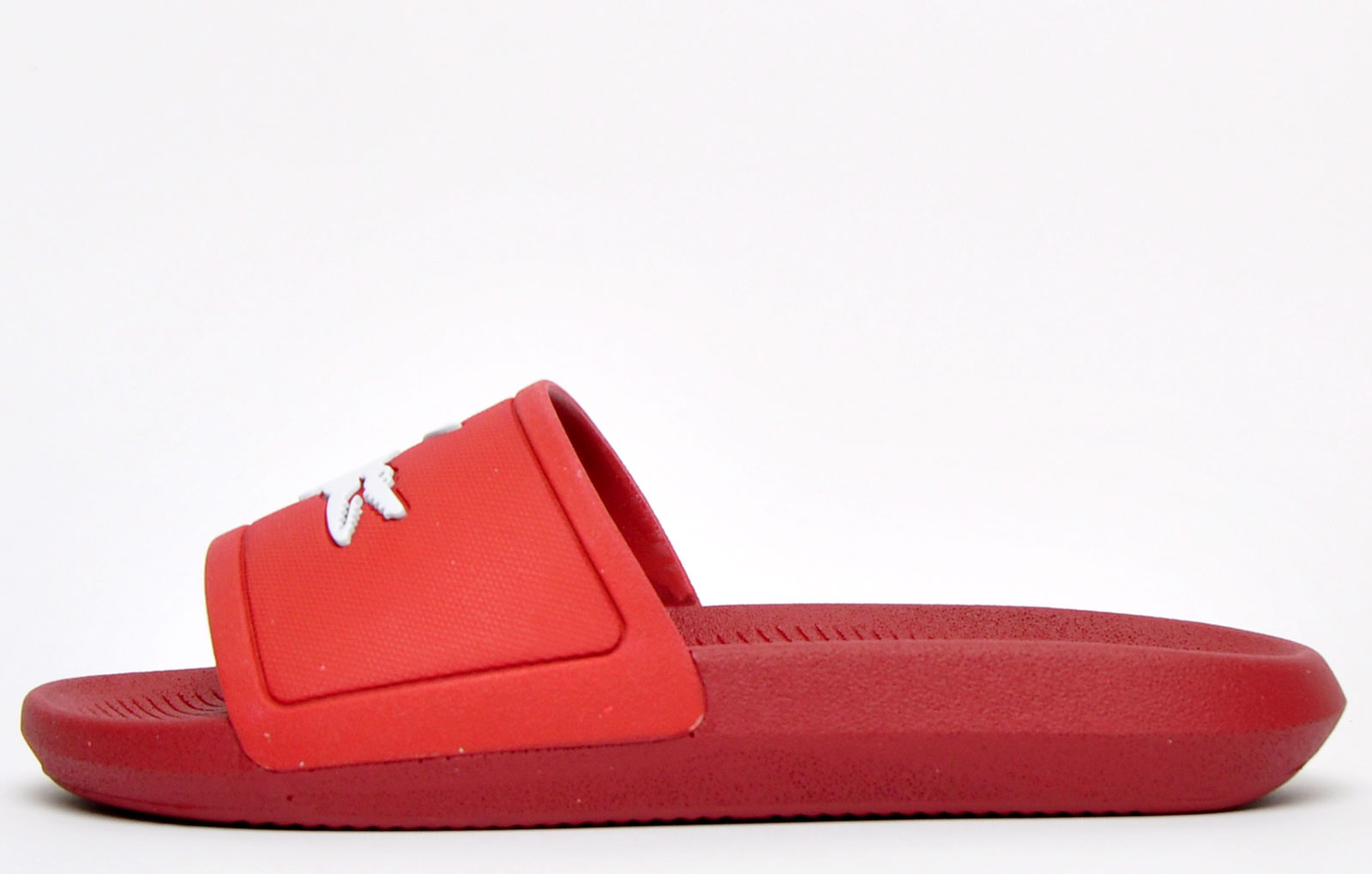 girls lacoste sliders