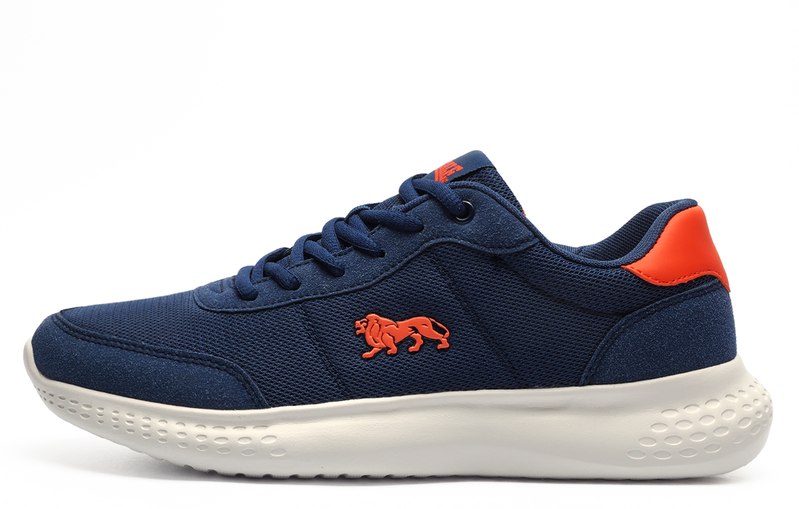 Lonsdale Kinross Men's Trainers  Size: 10 Colour : Navy / Orange