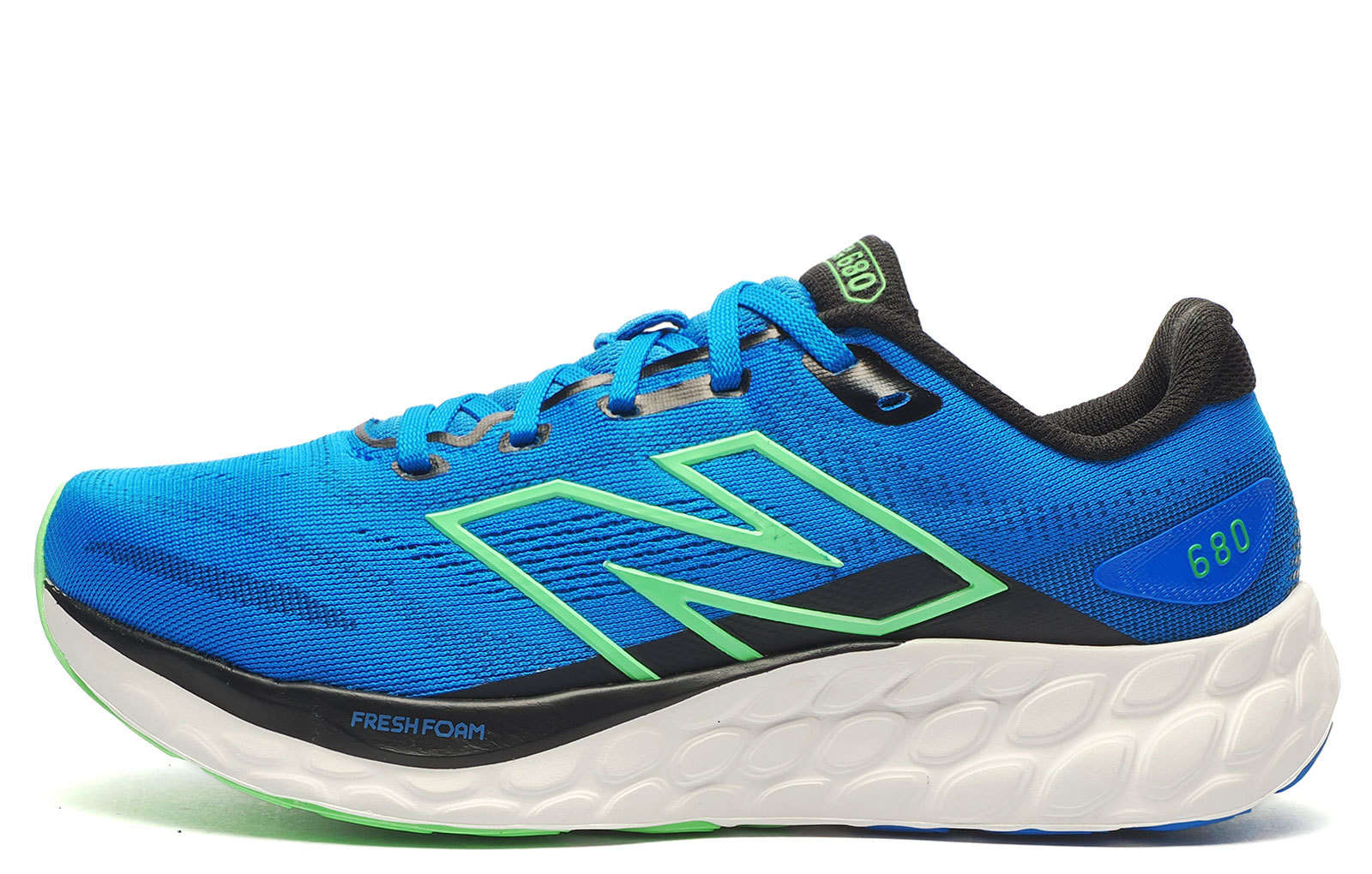 New Balance Fresh Foam 680 V8 Men's Running Shoes Men's | Running Trainers  | Blue Oasis / Lime Leaf / Black  | UK Size 8