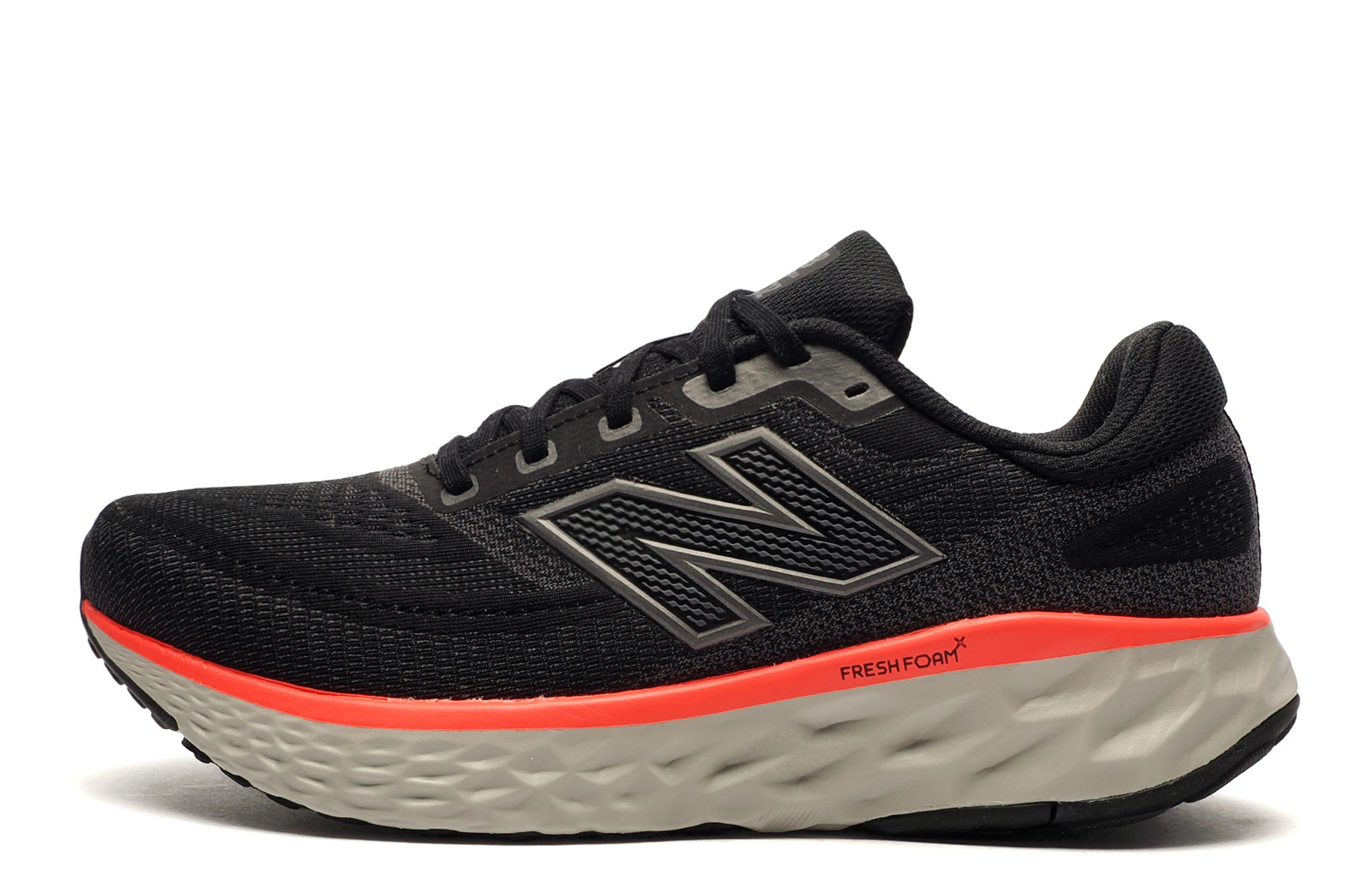New Balance Fresh Foam X Evoz V4 Men's Running Shoes Men's | Running Trainers  | Black / Castlerock / Urgent Red  | UK Size 11