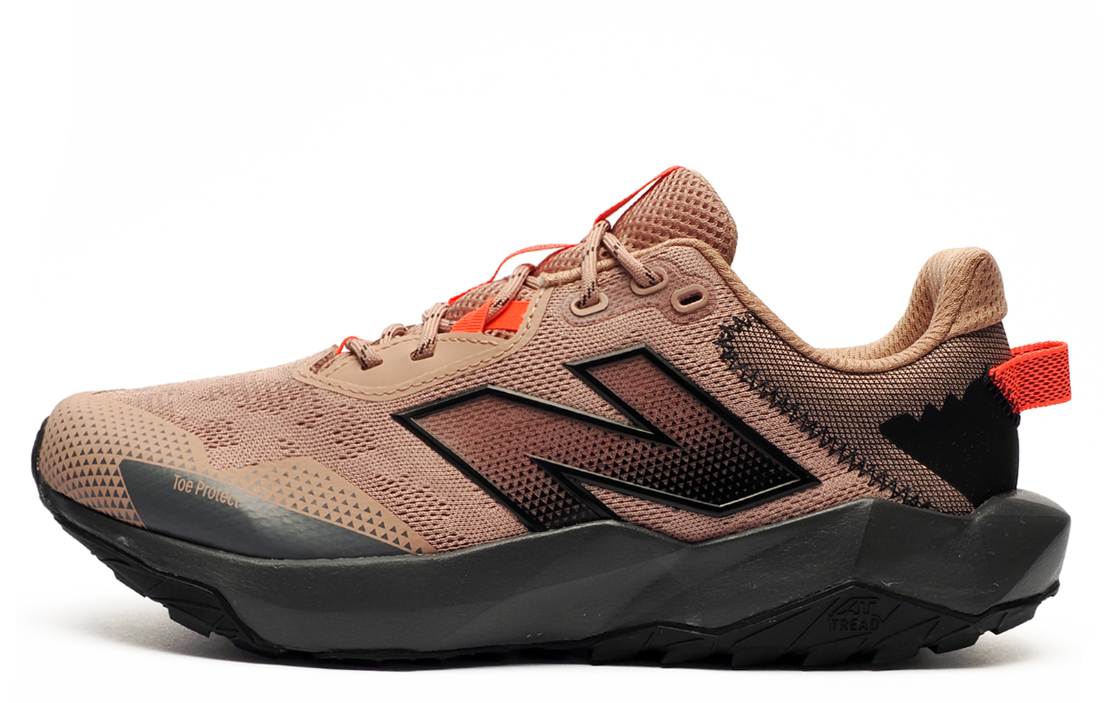 New Balance Dynasoft Nitrel V6 Men's Trail Running Shoes Men's | Running Trainers  | Flat Taupe / Urgent Red / Black  | UK Size 11