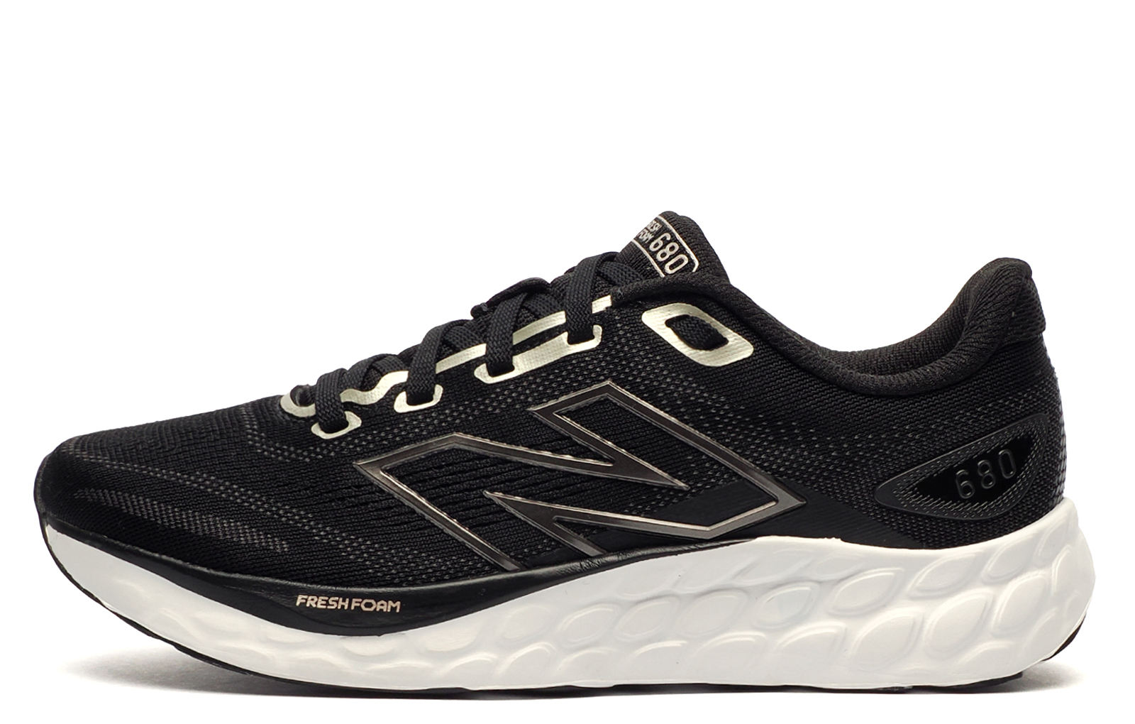 New Balance Fresh Foam 680 V8 Womens Running Shoes | Running Trainers  | Black / Black Metallic  | UK Size 6