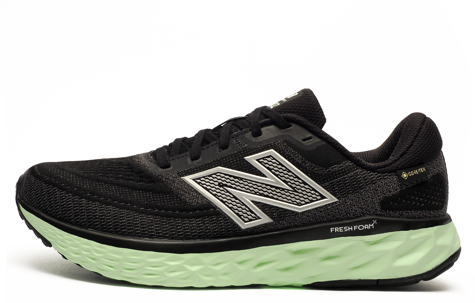 New Balance Fresh Foam X Evoz V4 Men's Gore-Tex Running Shoes Men's | Running Trainers  | Black / Lab Green  | UK Size 9.5
