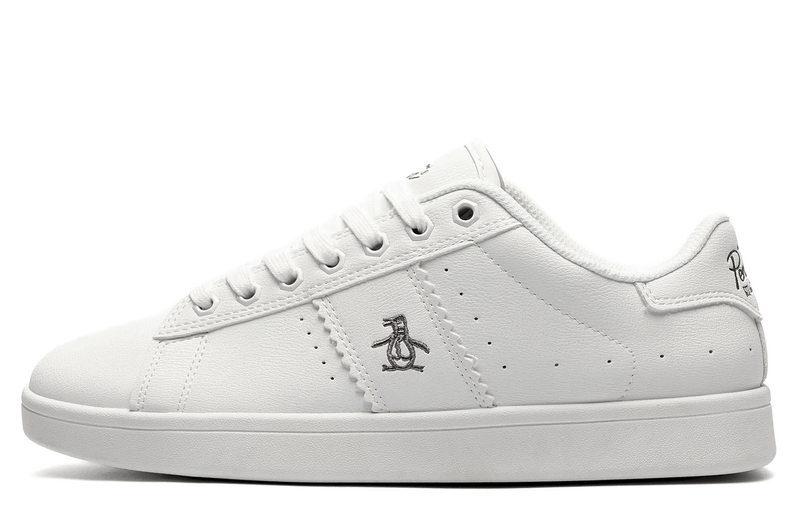 Original Penguin Steadman Men's Memory Foam Trainers  Size: 8 Colour : White / Grey / Silver