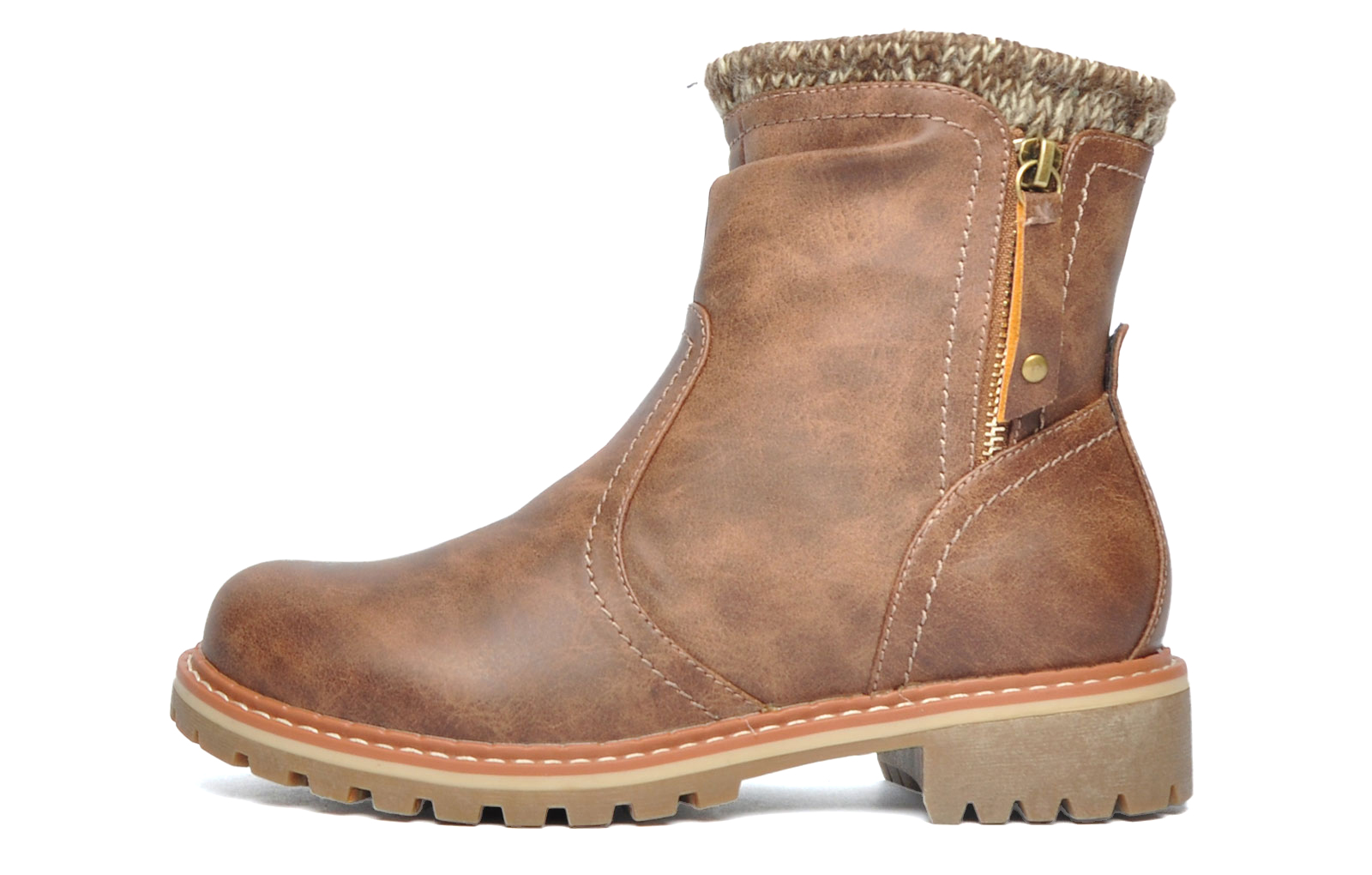 Divaz Luxe Niki Womens Ankle Boots | Boots  | Tan  | UK Size 3