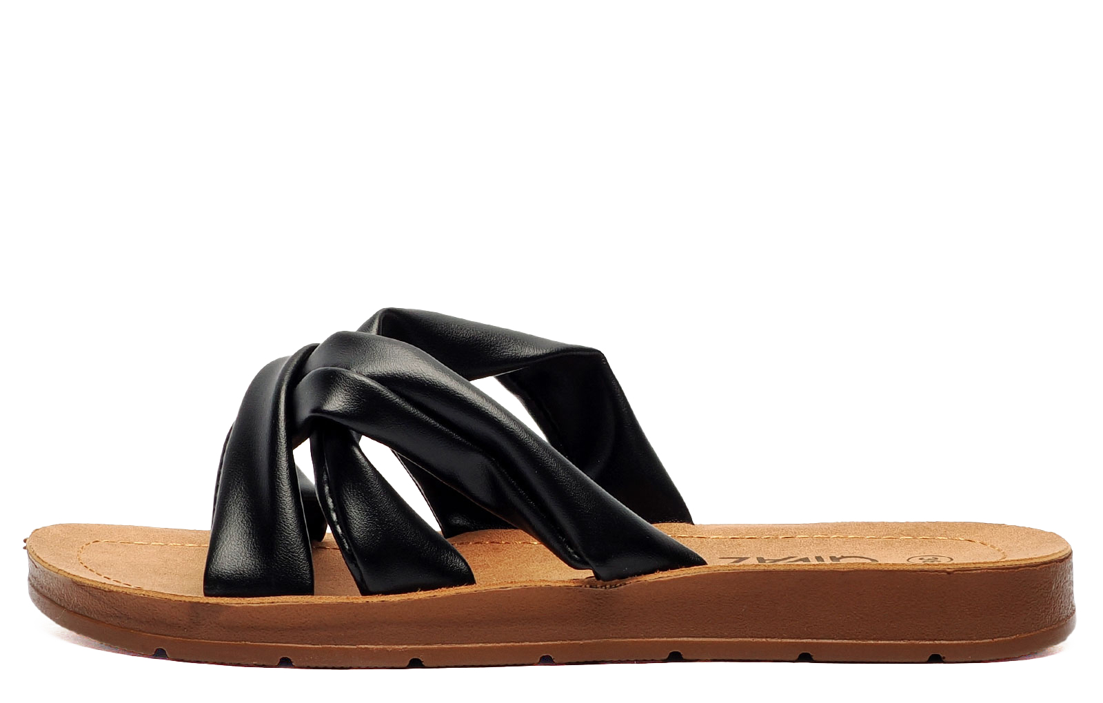 Divaz Luxe Zurich Womens Sandal | Sliders  | Black  | UK Size 8