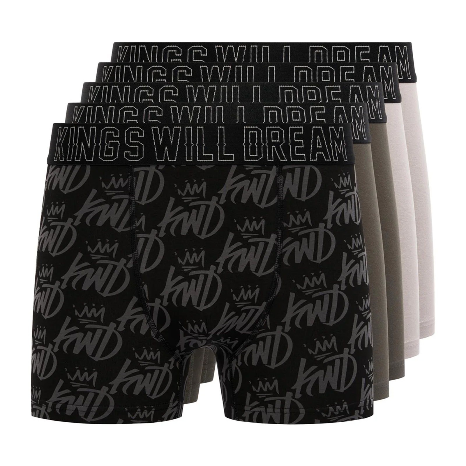 Kings Will Dream Kingsported Men's 5Pk Boxer Shorts  Colour : Multi