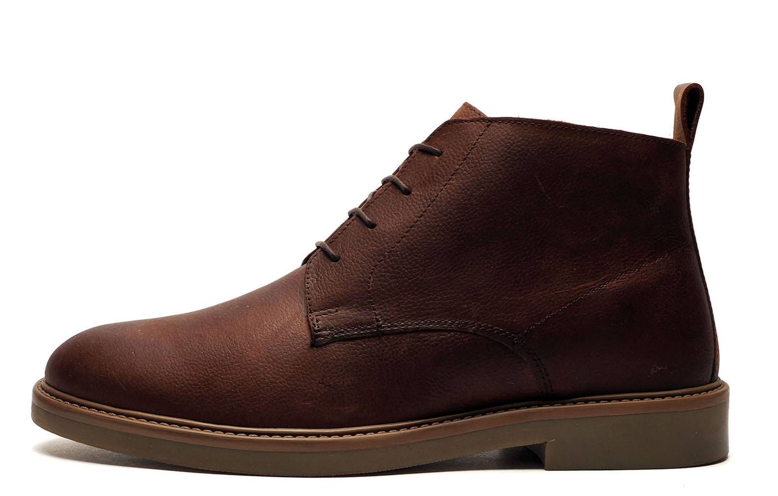 Ex River Island Oaktrak Camden Men's Leather Boots B Grade | Chukka Boots  | Rustic Brown  | UK Size 10