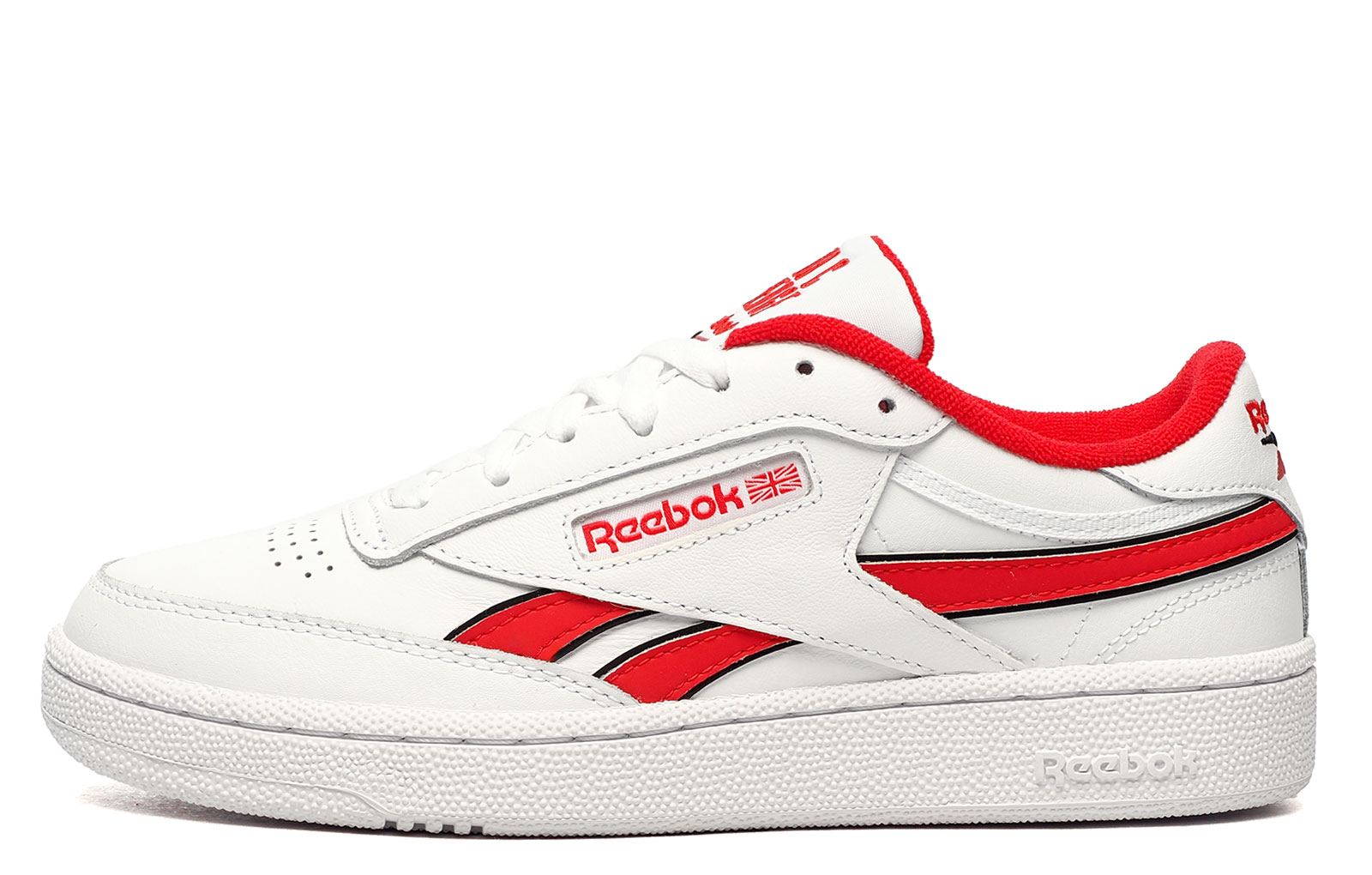 Reebok Classic Leather Club C Revenge Men's | Court Shoes  | White / Red / Black  | UK Size 6.5