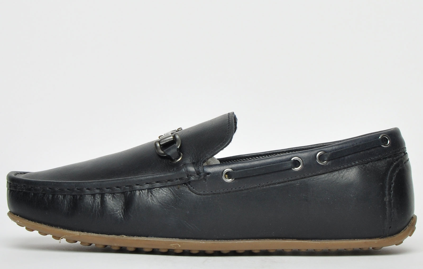 1371 MENS RED TAPE BLACK LOAFERS REAL LEATHER CASUAL OFFICE SHOES from £18.99