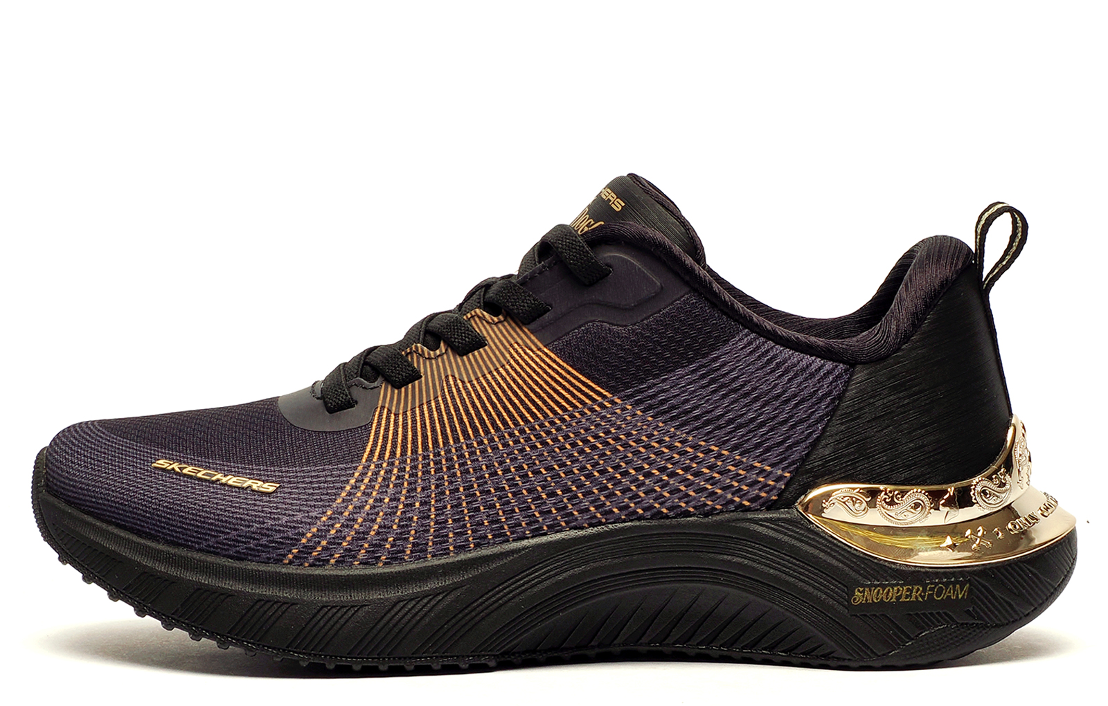 Skechers Cyber Ace X Snoop Dogg Collab Womens Trainers  Size: 6 Colour : Black / Gold