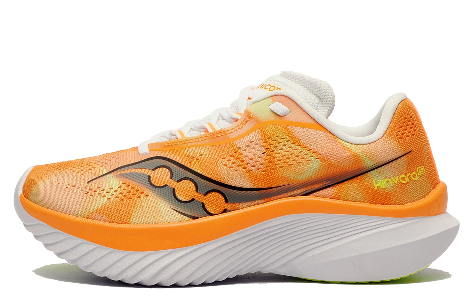Saucony Kinvara 15 Men's Running Shoes Men's | Running Trainers  | Peel / White  | UK Size 11
