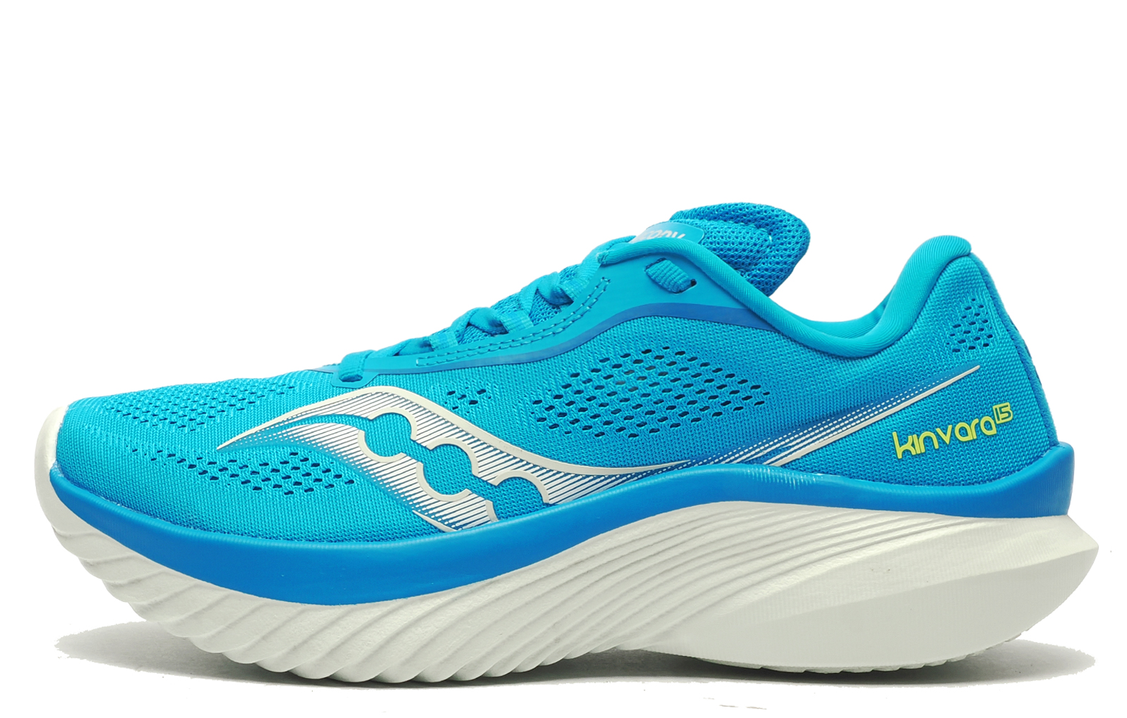 Saucony Kinvara 15 Womens Running Shoes | Running Trainers  | Viziblue / Foam White  | UK Size 5