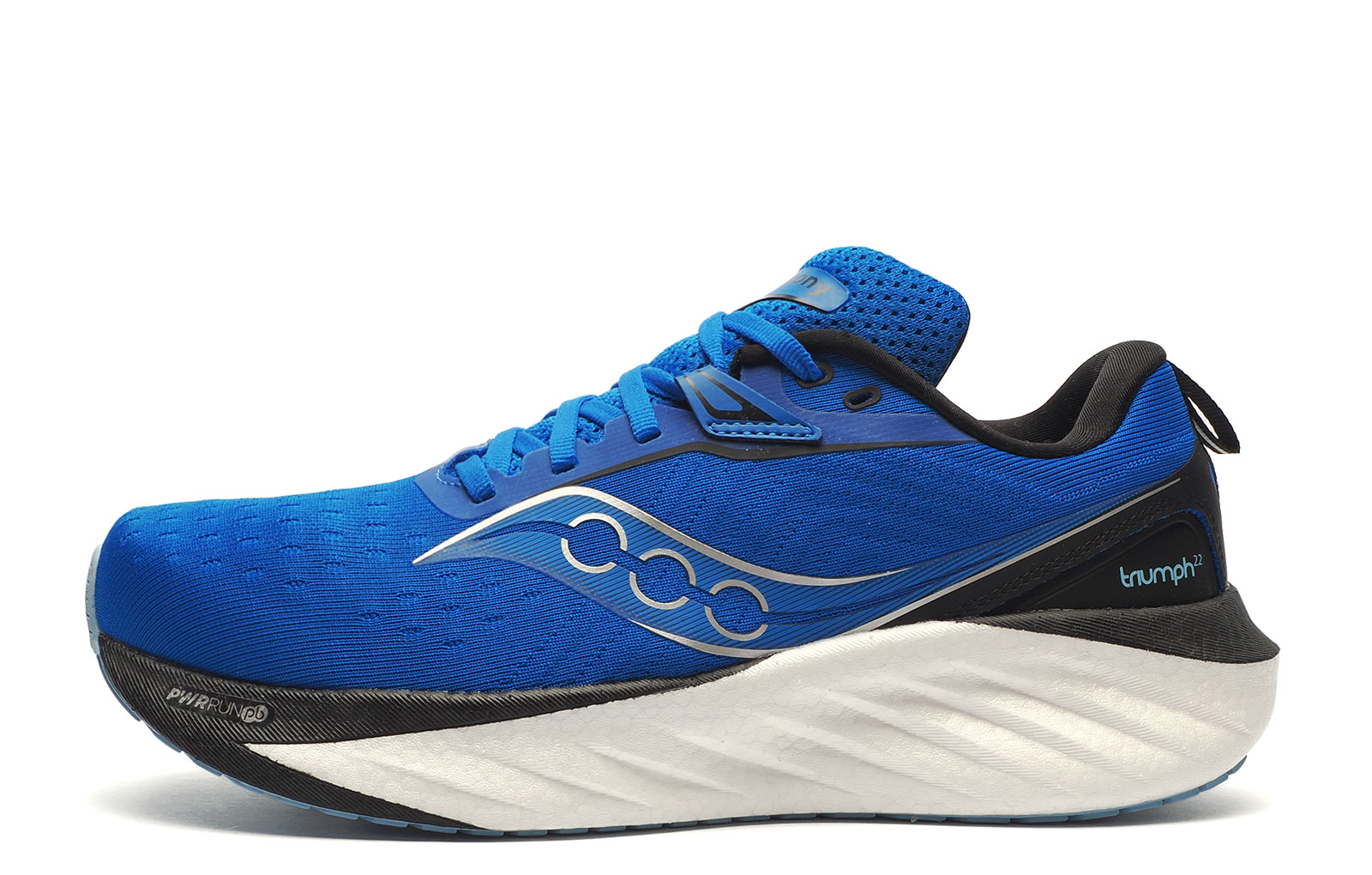 Saucony Triumph 22 Men's Running Shoes Men's | Running Trainers  | Skydiver / Black  | UK Size 12