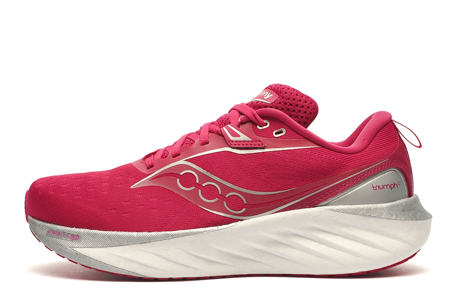 Saucony Triumph 22 Womens Running Shoes | Running Trainers  | Magenta  | UK Size 8