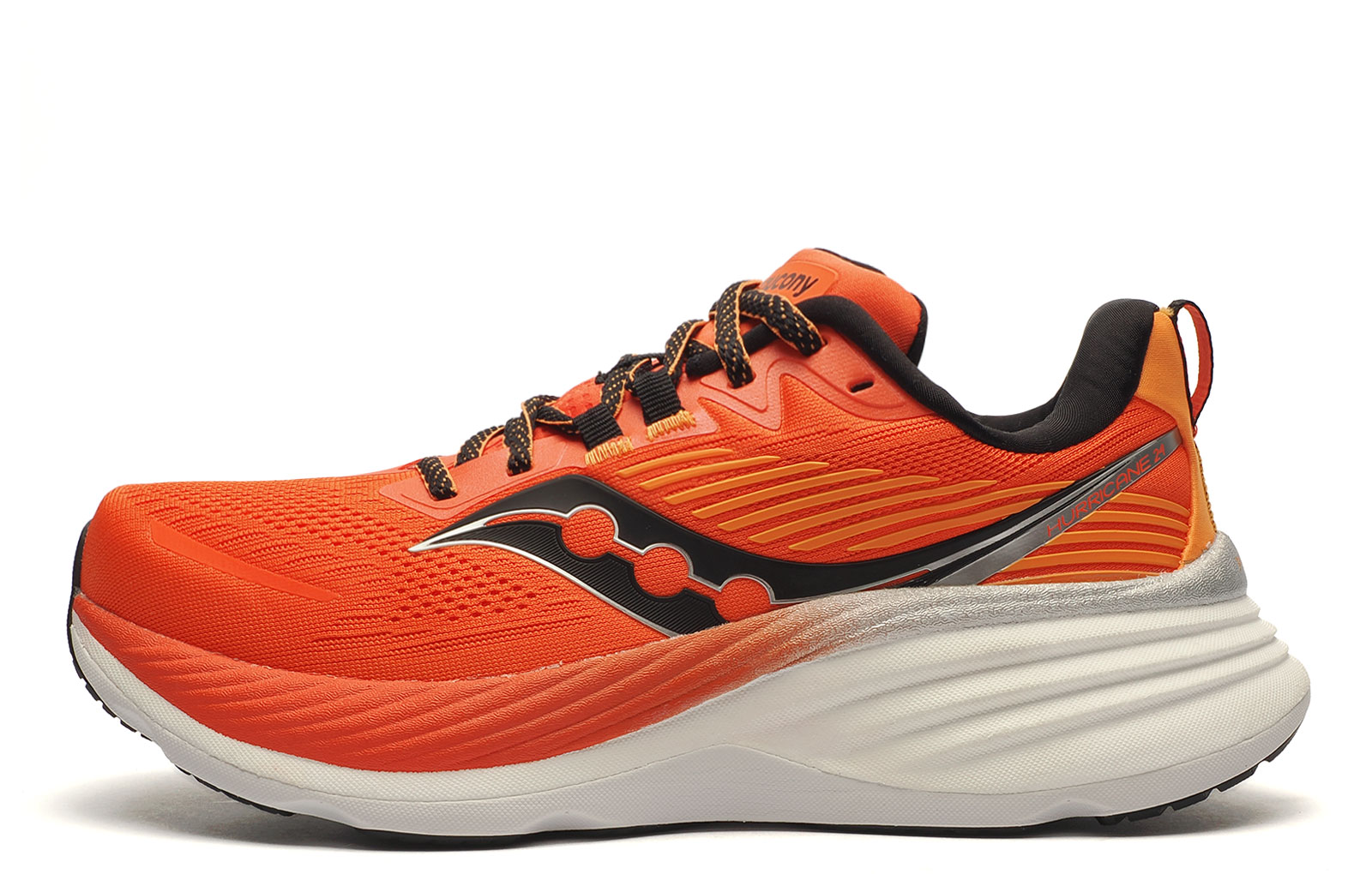 Saucony Hurricane 24 Men's Running Shoes Men's | Running Trainers  | Pepper / Skydiver  | UK Size 8