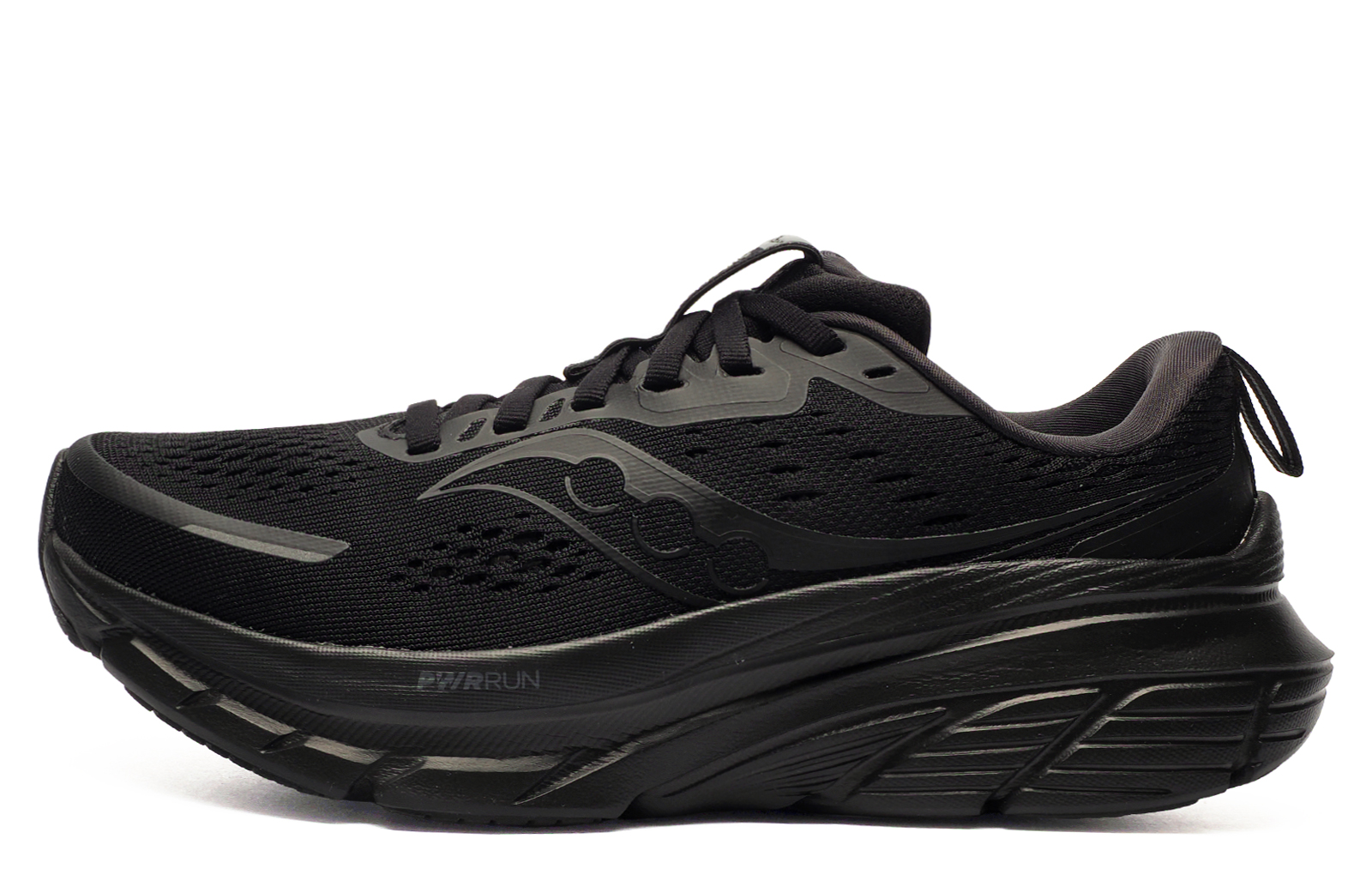 Saucony Guide 18 Womens Running Shoes | Running Trainers  | Triple Black  | UK Size 9