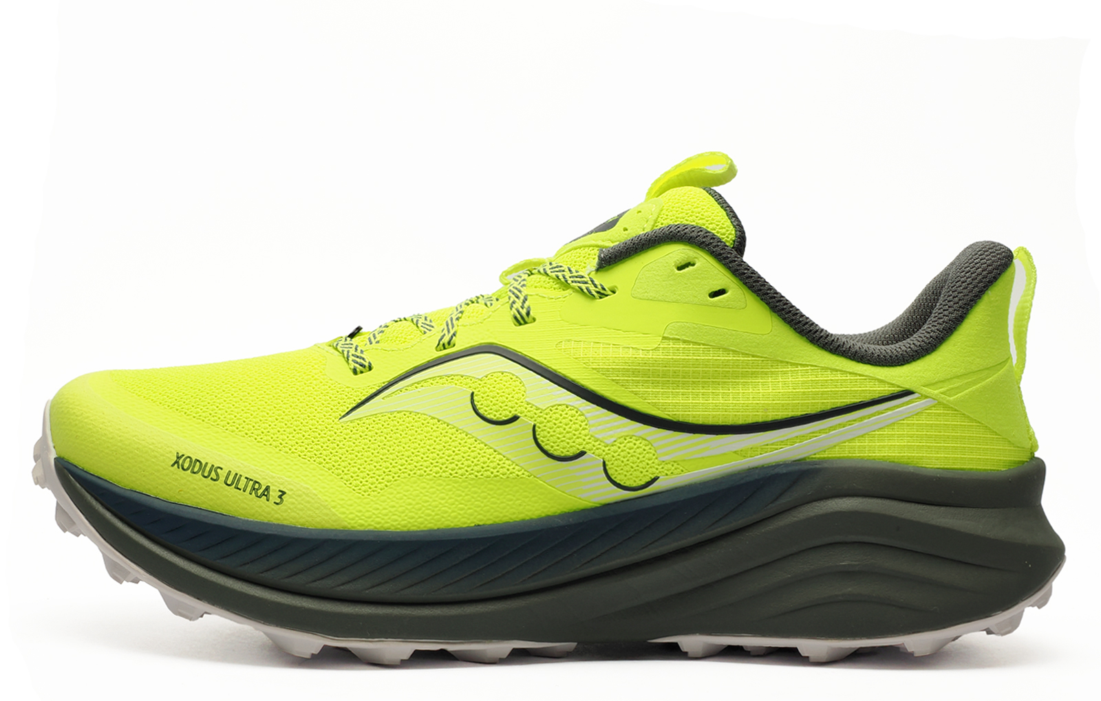 Saucony Xodus Ultra 3 Men's Trail Running Shoes Men's | Slip On Shoes | Citron / Bough | UK Size 10