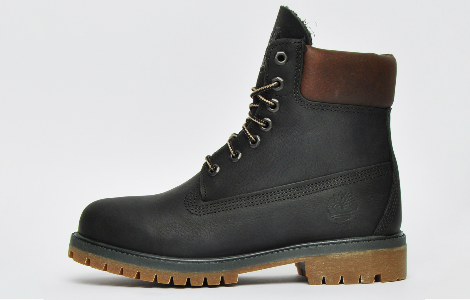 timberland 6 inch boots black mens