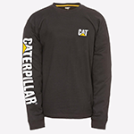 Caterpillar Trademark Banner  Long Sleeve T-Shirt Mens - GRD-18496-27678-09