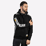 Caterpillar Logo Panel Hooded Sweatshirt Mens - GRD-21783-35082-09