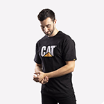 Caterpillar Trademark Logo T-Shirt Mens - GRD-25301-42086-09