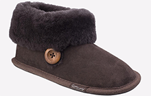 Cotswold Wotton Sheepskin Bootie Slipper Womens Girls - GRD-25575-42575-08