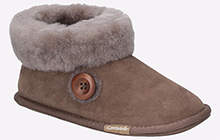 Cotswold Wotton Sheepskin Bootie Slipper Womens Girls - GRD-25575-45697-08