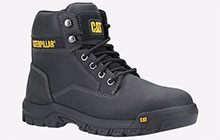 Caterpillar Median S3 Leather Safety Boots Mens - GRD-30431-51821-10