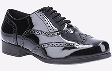 Hush Puppies Kada Senior Patent School Shoe Girls Womens - GRD-32598-55737-11