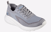 Skechers BOBS Squad Chaos Womens MEMORY FOAM Shoes Grey  - GRD-33160-56696-08