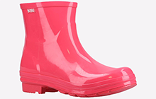 Skechers Rain Check - Neon Puddles WATERPROOF Wellington Pink - GRD-33619-57489