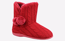 Fleet & Foster Apple Bootie Slippers Womens - GRD-35532-66211-08