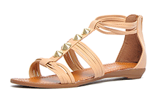 Biscote Paris Helena Stud Zip Sandal Womens - PR286310